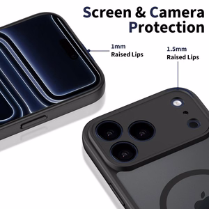 Tech-Protect BasicMag MagSafe Suojakuori iPhone 17 Pro Max:lle - Matta Musta