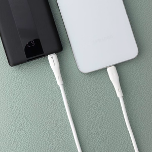 Kaapeli USB C - USB C Forcell F-Energy QC4.0 PD 5A 100W Silicone 1 m C347 valkoinen