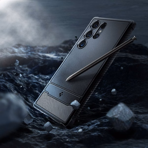 Spigen Rugged Armor suojakuori Samsung Galaxy S24 Ultra:lle matta musta