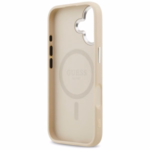 GUESS Triangle Logo MagSafe -suojakuori iPhone 17 - beige