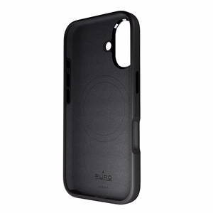 Puro Icon Mag Pro MagSafe silikonisuoja iPhone 16 - musta