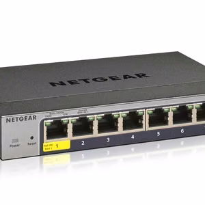 Netgear GS108T – hallittu Layer 2 Gigabit Ethernet -verkkokytkin, harmaa