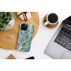 Suojakuori iPhone 16 PLUS:lle Forcell F-Protect Mirage MagSafe-yhteensopiva Military Drop-Test vihrea marmori