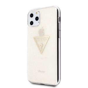 Guess GUHCN58SGTLGO iPhone 11 Pro kultainen / kultainen kova kotelo Glitter Triangle