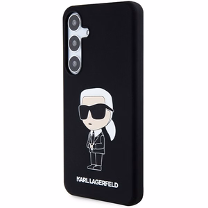 Karl Lagerfeld Silikoninen Ikonik Suojakuori Samsung Galaxy S24+:lle - musta
