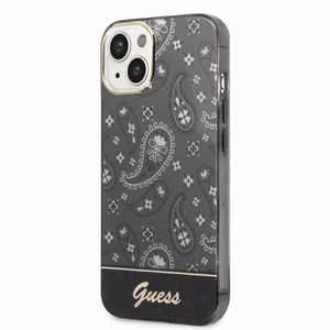 Guess Bandana Paisley Suojakuori iPhone 14 / 15 / 13 6.1":lle - Musta