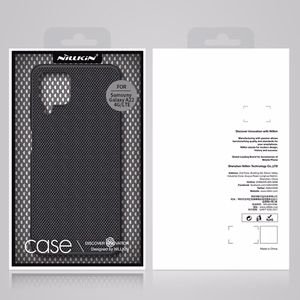 Nillkin Textured Case kestävä vahvistettu kotelo geelirunko ja nylon takaisin Samsung Galaxy A22 4G musta