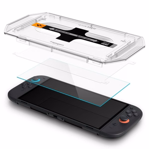 Spigen Glas.TR EZ FIT Karkaistu lasi 2 kpl Nintendo Switch 2:lle - Läpinäkyvä