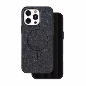 Glitter Thin Mag Suojakuori iPhone 17 Air 6,6 musta