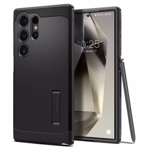 Spigen Tough Armor suojakuori Samsung Galaxy S24 Ultra:lle musta