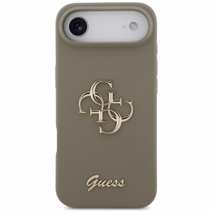 Guess silikoninen Big 4G Script -kuori iPhone Air ruskea