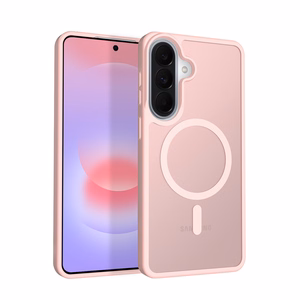 Crong Hybrid Matte Magnetic MagSafe case for Samsung Galaxy A36 / A37, pink