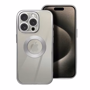 Suojakuori iPhone 16 PLUS:lle Glam hopeinen