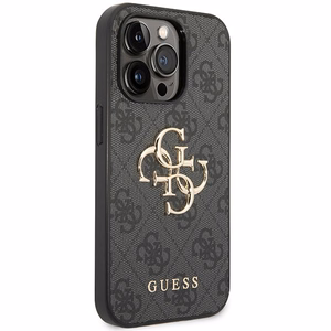 Guess 4G Big Metal Logo Suojakuori iPhone 15 Pro Max:lle - harmaa