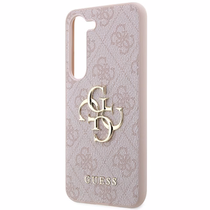 Guess GUHCS23S4GMGPI S23 S911 pinkki/pinkki kovakotelo 4G Big Metal Logo