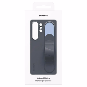 Samsung Standing Grip Case -suojakuori Samsung Galaxy S25+ -mallille, musta