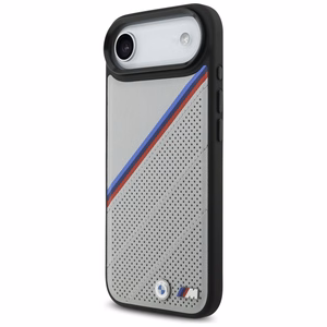 BMW M Tricolor Metal Logo MagSafe Suojakuori iPhone 17 Air:lle - Harmaa