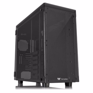 Thermaltake View 91 TG RGB -tietokonekotelo, Ultra Tower, musta