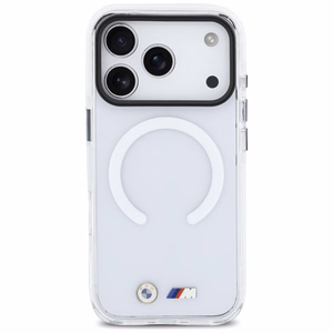 BMW M IML Shockproof Metal Logos MagSafe Suojakuori iPhone 17 Pro Max:lle läpinäkyvä