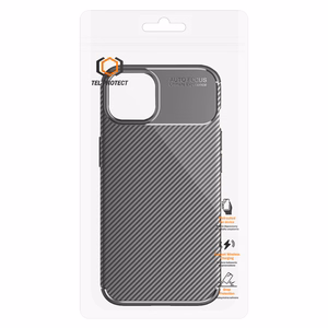 Tel Protect Carbon Elite Suojakuori iPhone 15 - Musta