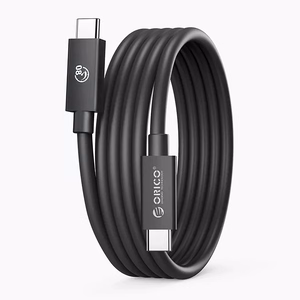 Orico USB4 Thunderbolt5 Kaapeli 80 Gbps 240W USB-C - USB-C 2 m - Musta