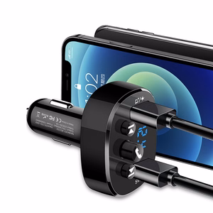 XO transmitter FM BCC02 Bluetooth MP3 car charger 15W black