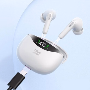 Langattomat nappikuulokkeet Blue Star T60 TWS valkoiset