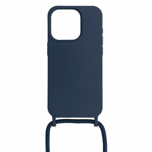 Hihna Silikoninen Suojakuori iPhone 15 Plus:lle design 1 laivastonsininen