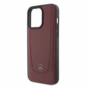 Mercedes MEHCP15LARMRE iPhone 15 Pro 6.1" punainen/punainen kovakotelo Leather Urban Bengale