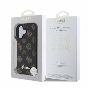 Guess Peony Script MagSafe Suojakuori iPhone 16 Plus:lle - Musta