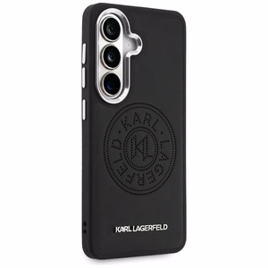 Karl Lagerfeld Suojakuori Perforated KL MagSafe Samsung Galaxy S26 Plus:lle musta