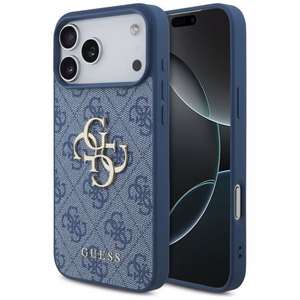 GUESS-kotelo mallille IPHONE 18 Pro Max/17 Pro Max (4G Big Logo) (väri: sininen)