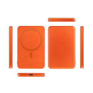 Forcell F-Energy Slim F5K9 -varavirtalähde, MagSafe-yhteensopiva, 5000 mAh, 15 W, QC 4.0, PD 3.0, oranssi