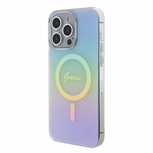 Guess GUHMP15XHITSQ iPhone 15 Pro Max turkoosi/turkoosi kovakuori IML Iridescent MagSafe