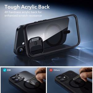 ESR Classic Hybrid MagSafe + Tempered Glass Set for iPhone 17 - Clear Black