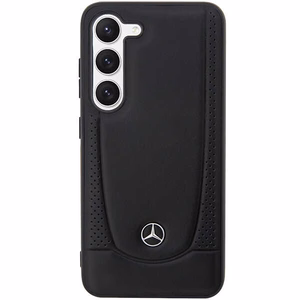 Mercedes Leather Urban Suojakuori Samsung Galaxy S23:lle - musta