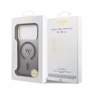GUESS suojakuori IPHONE 17 Pro:lle MagSafe-yhteensopiva GUHMP17LHGTMLCGK (IML Gradient W/ Triangle Logo) musta