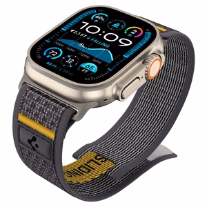 Spigen Athlex Air Apple Watch 6/7/8/9/10/SE/Ultra 1/2 (44/45/46/49mm) Active Harmaa