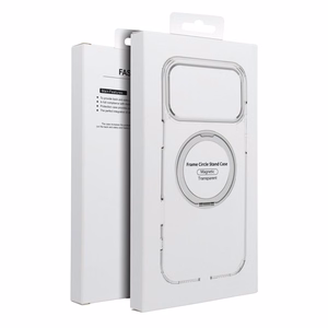 Frame Circle Stand case for Samsung Galaxy A37, MagSafe-compatible – transparent
