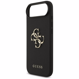 Guess Grained Big 4G & Classic Logo Suojakuori iPhone Airille - musta