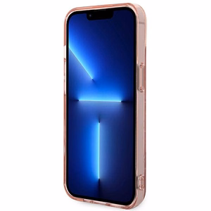 Karl Lagerfeld KLHCP14MHKLSPCP iPhone 14 Plus 6.7 "kovakotelo vaaleanpunainen / vaaleanpunainen Mono pystysuora raidoitus