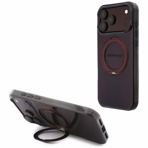 Mercedes AMG IML Double Layer Urban Line -suojakuori laitteelle iPhone 18 Pro Max / 17 Pro Max, rengastuella, MagSafe-yhteensopiva – viininpunainen