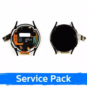 LCD-näyttö yhteensopiva Samsung R865 Watch 4 40mm kehyksellä / musta / (Service Pack)