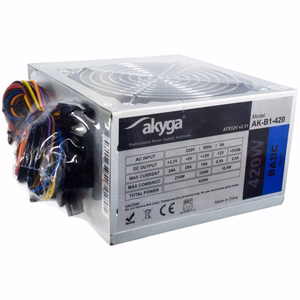Akyga AK-B1-420 virtalähde 420 W 20+4 pin ATX ATX harmaa