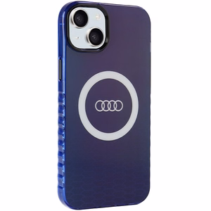 Audi IML Big Logo MagSafe Suojakuori iPhone 15 Plus 6,7:lle - sininen