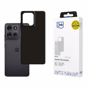3mk Matt Case Motorola Moto G75:lle - musta