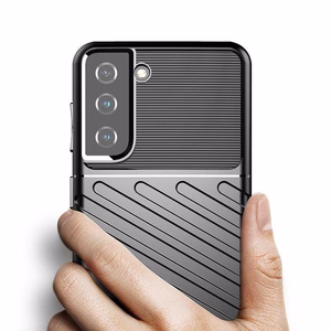 Thunder Case silikoninen panssarikuori Samsung Galaxy S23+:lle - musta