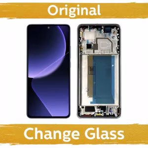 LCD Display Compatible With Xiaomi 13T (13T Pro) with Frame / Black / (Renewed: China)