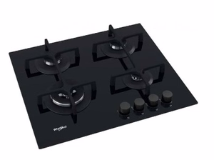 Whirlpool AKT 627/NB1 -integroitava kaasukeittotaso, musta, 59 cm, 4 keittoaluetta