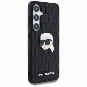Karl Lagerfeld HC PU Monogram K. Head Pin Suojakuori Samsung Galaxy S25 Musta